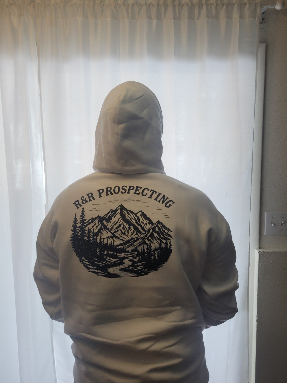 R&R Prospecting branded hoodie